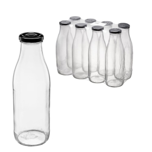 Butelka 750ml z zakrętką fi48 8 sztuk